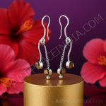 Load image into Gallery viewer, 925 Silver Tiger Eye Drop Earrings | Women's Jewelry Gift