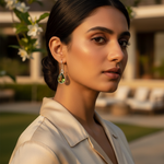 Load image into Gallery viewer, 925 Silver Peridot Teardrop Earrings for Women | Dangle Jewelry