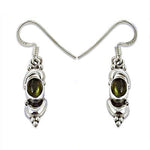 Load image into Gallery viewer, 925 Sterling Silver Green Stone Earrings for Women | Gift