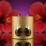 Load image into Gallery viewer, Smoky Quartz Teardrop Earrings for Women | Sterling Silver Jewelry