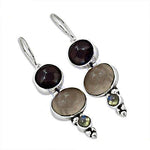 Load image into Gallery viewer, 925 Silver Gemstone Drop Earrings for Women | Dangle Earrings