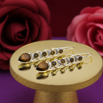 Load image into Gallery viewer, 925 Silver Tiger Eye Drop Earrings for Women | Gemstone Jewelry