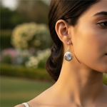 Load image into Gallery viewer, 925 Silver Moonstone Earrings | Dangle Earrings for Women