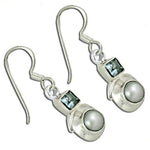 Load image into Gallery viewer, 925 Sterling Silver Pearl & Gemstone Earrings for Women