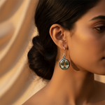 Load image into Gallery viewer, 925 Silver Green Amethyst Drop Earrings for Women | Gift