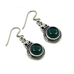 Load image into Gallery viewer, 925 Silver Green Onyx Drop Earrings for Women | Gift
