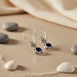 Load image into Gallery viewer, 925 Sterling Silver Sapphire Drop Earrings for Women | Gift