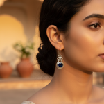 Load image into Gallery viewer, 925 Sterling Silver Sapphire Drop Earrings for Women | Gift