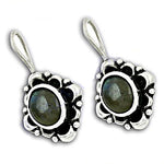 Load image into Gallery viewer, 925 Silver Black Gemstone Earrings for Women | Dangle Jewelry