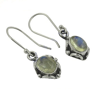 925 silver moonstone drop earrings for women | dangle earrings