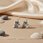 Load image into Gallery viewer, 925 Silver Moonstone Drop Earrings for Women | Dainty Jewelry