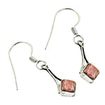 Load image into Gallery viewer, 925 Sterling Silver Rhodochrosite Drop Earrings for Women
