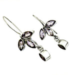 Load image into Gallery viewer, 925 Silver Amethyst Earrings for Women | Dangle Jewelry