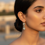 Load image into Gallery viewer, 925 Silver Moonstone Drop Earrings for Women | Dangle Jewelry