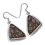 Load image into Gallery viewer, 925 Silver Gemstone Triangle Earrings | For Women | Gift