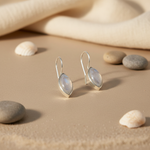 Load image into Gallery viewer, 925 Silver Moonstone Teardrop Earrings for Women | Dainty Jewelry
