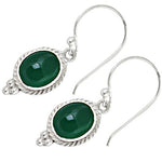 Load image into Gallery viewer, 925 Silver Green Onyx Drop Earrings for Women | Gift