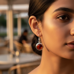 Load image into Gallery viewer, 925 Silver Carnelian Earrings for Women | Gemstone Jewelry