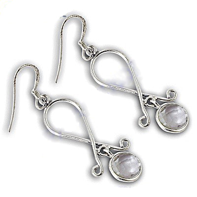 925 silver earrings with gemstone | dangle earrings for women