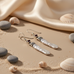 Load image into Gallery viewer, 925 Silver Freshwater Pearl Garnet Earrings | Women's Jewelry