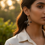 Load image into Gallery viewer, 925 Silver Garnet Drop Earrings for Women | Teardrop Jewelry