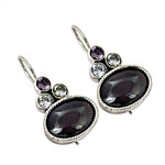 Load image into Gallery viewer, 925 Sterling Silver Gemstone Drop Earrings for Women | Gift Jewelry