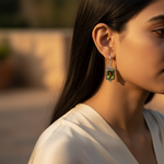 Load image into Gallery viewer, 925 Silver Peridot Earrings for Women | Green Gemstone Jewelry