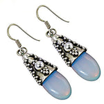 Load image into Gallery viewer, 925 Silver Chalcedony Drop Earrings for Women | Gift Jewelry