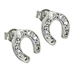 Load image into Gallery viewer, 925 Silver Horseshoe Stud Earrings for Women | Gift