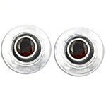 Load image into Gallery viewer, 925 Silver Garnet Stud Earrings for Women | Gemstone Jewelry
