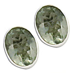 Load image into Gallery viewer, 925 Silver Green Amethyst Stud Earrings for Women | Gift