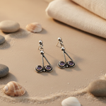 Load image into Gallery viewer, 925 Silver Amethyst Drop Earrings for Women | Gemstone Jewelry