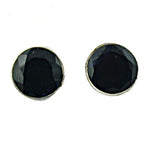 Load image into Gallery viewer, Silver Black Onyx Stud Earrings for Women | Daily Wear Jewelry