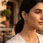 Load image into Gallery viewer, Gemstone Flower Stud Earrings | 925 Silver | Women's Jewelry