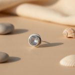 Load image into Gallery viewer, 925 Silver Moonstone Stud Earrings for Women | Daily Wear