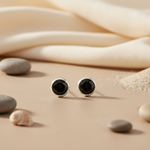 Load image into Gallery viewer, 925 Silver Black Onyx Stud Earrings for Women | Daily Wear