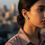 Load image into Gallery viewer, 925 Silver Cubic Zirconia Stud Earrings for Women | Gift