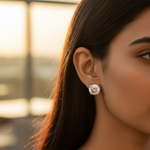 Load image into Gallery viewer, 925 Silver Cubic Zirconia Stud Earrings for Women | Gift