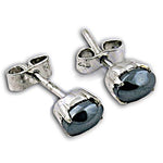 Load image into Gallery viewer, Silver Hematite Stud Earrings | Women's Jewelry | Gift