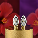 Load image into Gallery viewer, Silver Marquise Crystal Stud Earrings | Women's Jewelry Gift