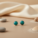 Load image into Gallery viewer, Turquoise Stud Earrings in Sterling Silver | For Women