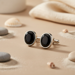 Load image into Gallery viewer, 925 Silver Onyx Stud Earrings for Women | Daily Wear Jewelry