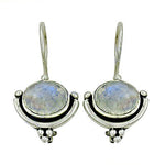 Load image into Gallery viewer, 925 Silver Moonstone Earrings for Women | Daily Wear Jewelry