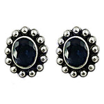 Load image into Gallery viewer, 925 Silver Blue Sapphire Stud Earrings for Women | Gift