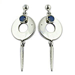 Load image into Gallery viewer, 925 Silver Blue Stone Dangle Earrings for Women | Gift