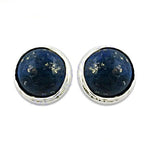 Load image into Gallery viewer, 925 Silver Lapis Lazuli Stud Earrings for Women | Gemstone Jewelry