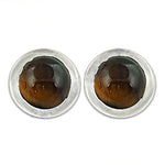 Load image into Gallery viewer, Tiger Eye Stud Earrings | Gemstone Jewelry for Women
