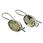 Load image into Gallery viewer, Silver Lemon Quartz Drop Earrings for Women | Dainty Jewelry