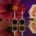 Load image into Gallery viewer, 925 Silver Smoky Quartz Earrings for Women | Gemstone Jewelry