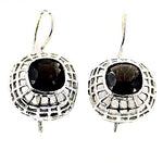 Load image into Gallery viewer, 925 Silver Black Stone Cage Earrings for Women | Dangle Earrings